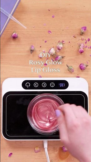 How to Make a Rosy Glow Lip Gloss at Home