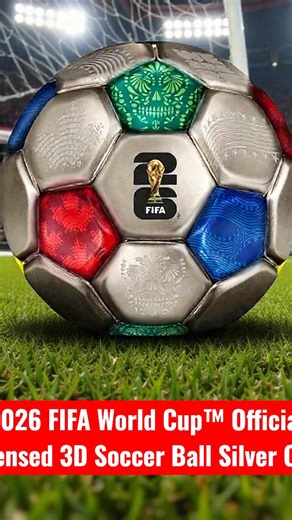 2026 FIFA World Cup™ Official Licensed 3D Soccer Ball Silver Coin (3oz) Estimated Shipping: Late December 2025 Highlights: Officially licensed by FIFA WORLD CUP 2026™ Realistic 3D spherical soccer-ball design Worldwide limited mintage of 2,026 pieces Comes with a premium transparent display case and Certificate of Authenticity Struck from 99.9% pure silver with an antique finish The 2026 FIFA World Cup™ will be jointly hosted by Canada, Mexico, and the United States — the first tri-nation World 