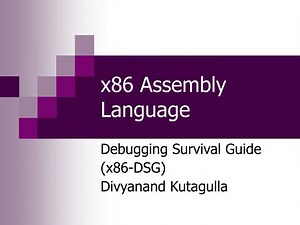 x86 Assembly Language - SlideServe