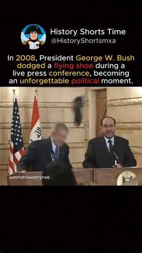 George bush shoe trower