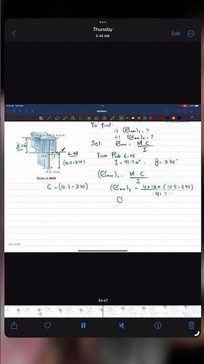 Determine maximum tensile and compressive bending stress | Mech of Materials Rc Hibbeler