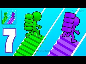 Bridge Race Gameplay Walkthrough Part 7 - Tutorial Build A Bridge (Android,iOS)