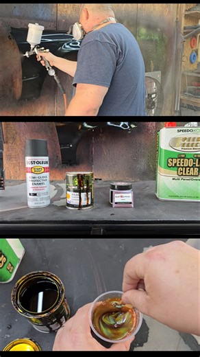 Candy Green to Red Colorshift Paint Job using lime line and eye candy pigments on Whitley Auto Works