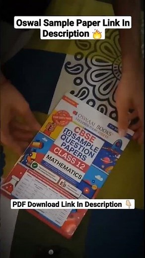 pdf download oswal class 12 sample paper maths cbse 2025