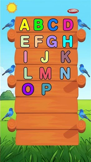 A B C D E F G - Learning Alphabets for Kids I Alphabet letters A -Z #pebbles #alphabetlearning