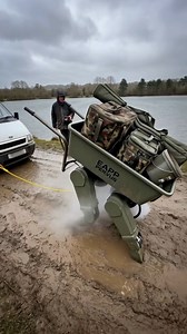 Robot barrow to the rescue — get in, mate. Easy now 🤖😄 #carpfishing #fishing | Totally Carp Baits