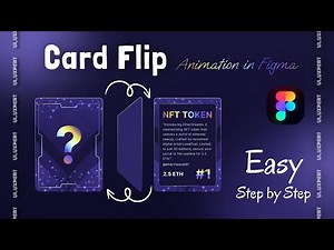 Card Flip Animation in Figma | NFT Token | UI design animation 💜👌