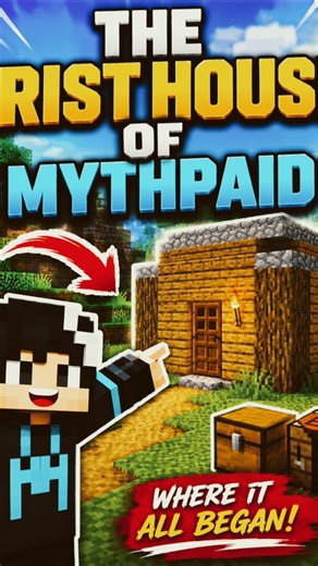 mythpaid Frist house in Minecraft #mythpatshorts #minecraft #mincraftfacts #minecraftshorts