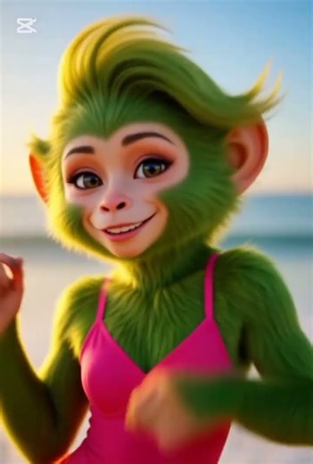 Monkey Girl Dance Viral video#MonkeyDance#ViralVideo#BeachDance#DanceReels#TrendingReels