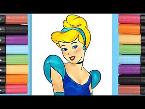 How to draw Disney Cinderella | step by step