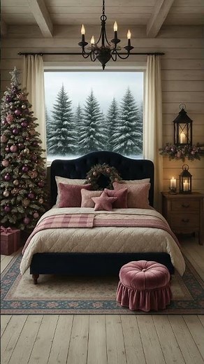 Romantic Farmhouse Holiday Home Tour 2025 | Plum, Blush, Navy & Silver Christmas Decor