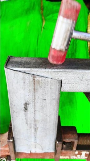 Easy tricks to make 90° joint without welding by hollow packing