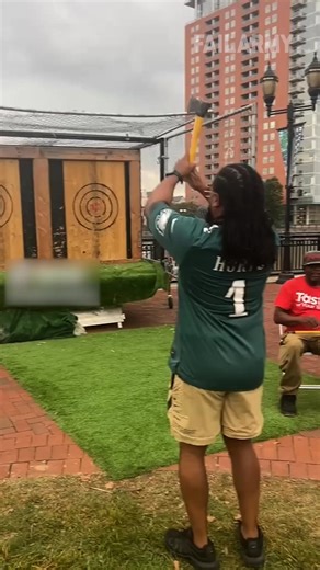 sometimes fads outpace safety standards 😩 🤣 #axe #axethrowing #funnyfails #tailgating #tailgatingfail #epicfail #fail #fblifestyle | FailArmy