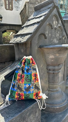 Napkin Printed Backpacks!! ✂️ DIY Harry Potter Backpack! Learn to transfer paper napkins to a canvas backpack with Fabric Mod Podge and the napkin decoupage technique. This is a super easy craft and you can make it in amy theme! #crafts #diy #handmade | Handmade Happy Hour with Cathie Filian