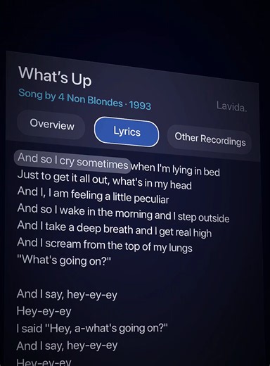 What's Up full lyrics - 4 Non Blondes song lyrics