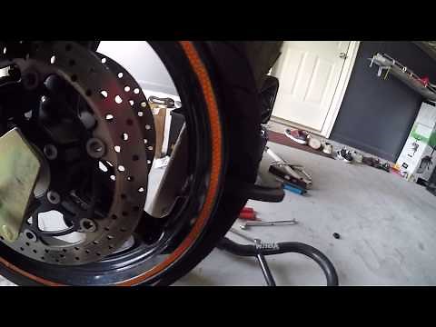 HOW TO REPLACE MOTORCYCLE TIRE VALVE WITHOUT TAKING OFF TIRE