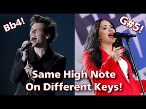 FAMOUS SINGERS | Attempting The Same High Note On Different Keys!! (Studio VS Live - Part 2)