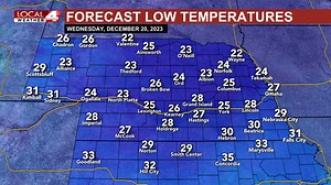 High level clouds will continue to stream from west to east overnight. There is a chance that fog could form overnight into Wednesday morning. Dense fog will be more likely to the east of Highway 281. Mostly cloudy Wednesday with highs in the 40s and 50s. | KSNB Local4
