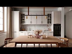 Animation Kitchen Pikardy Corona render 3ds Max