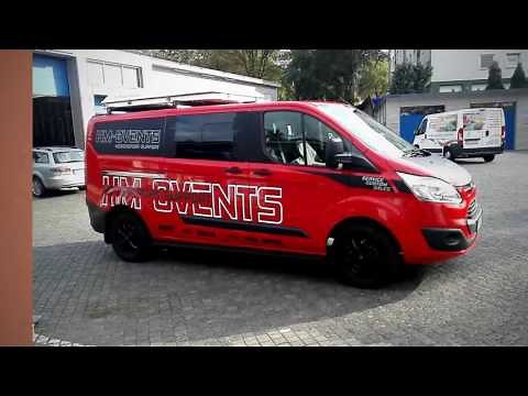 Heck Klimaanlage / Heizung - Ford Transit Custom umbauen / ausbauen / Firmenwagen HM-3VENTS