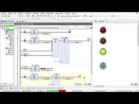 CODESYS: Traffic light blinker on yellow light (ladder diagram)