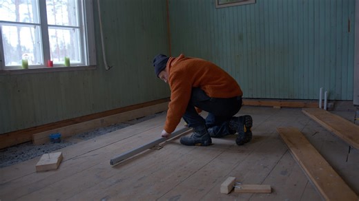 Hard Wood Floor & Installing Renovated Window