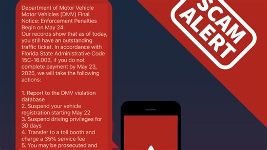 Does Florida's DMV send text messages? Scam threatens license suspension. What to do