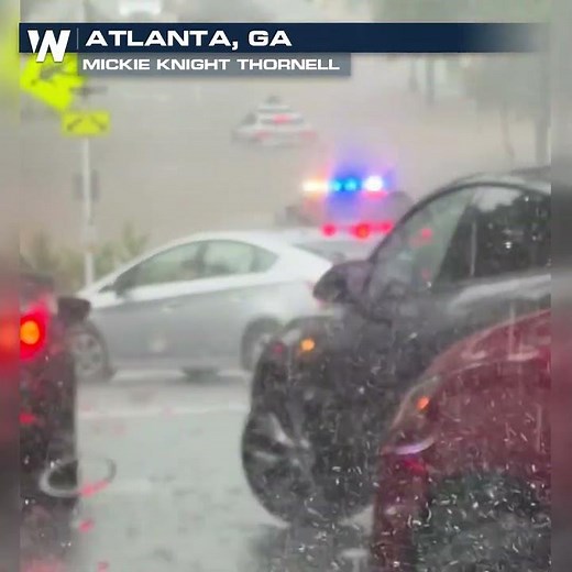 Waymo caught in flood waters in Atlanta, GA