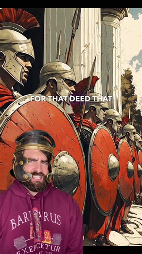 The Last of the 300 #ancientgreece #spartan #edutok #300 #funfacts #sparta #assassinscreed #history #ancient #ancienthistory #motivation | Roman Helmet Man