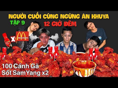 Last One to Stop Eating Late-Night Snacks at Midnight Wins $400 | Episode 9: 100 SamYang 2x Spicy...