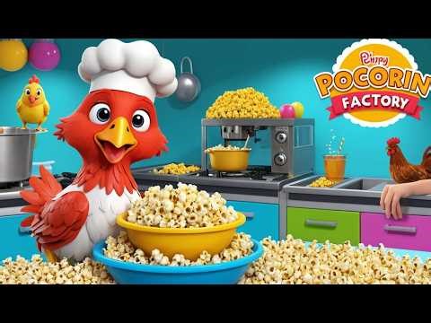 Little Hen’s High Tech Popcorn Factory | Funny and Fun Kids Nursery Rhyme Animation