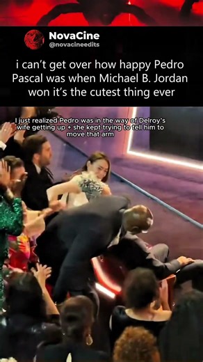 Can’t get over how happy Pedro Pascal was when Michael B. Jordan won it’s the cutest thing ever