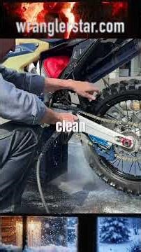 How to clean a motorcycle chain