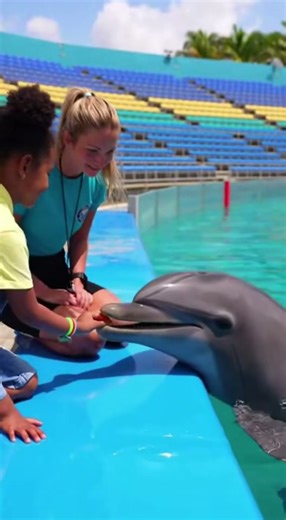 Kids Experience the Magic of a Playful Dolphin Encounter #DolphinLove #MarineLife #FamilyFun