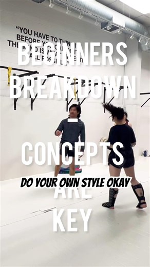 Beginners breakdown on understanding concepts vs imitating movement. #coach #muaythai #beginners