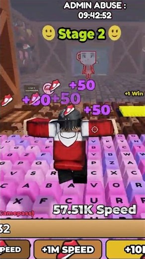 Fastest Keyboard Run Ever in Roblox 🚀 #roblox #shorts #robloxshorts