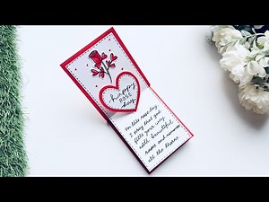Easy & Beautiful Valetines Day Card Ideas / DIY Valentines day Card for Boyfriend