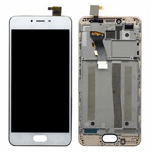 LCD with Touch Screen for Meizu m3s - Gold (display glass combo folder)