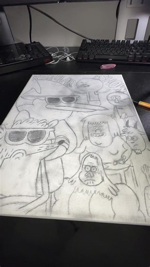 Full “Regular Show” drawing #art #regularshow #drawing #ronartist