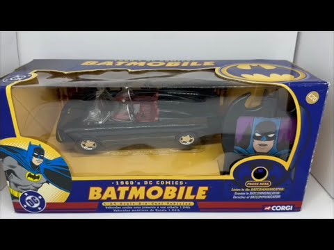 Vintage Corgi 2004 Batman 1960's DC Comics The Batmobile Die-Cast Model Vehicle With Batcommunicator