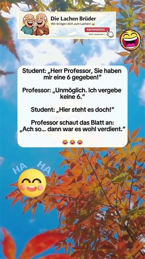 Der vergessliche Professor 🤓