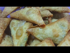homemade samosa recipe/how to make crispy and tasty samosa filling/how to freeze samosas