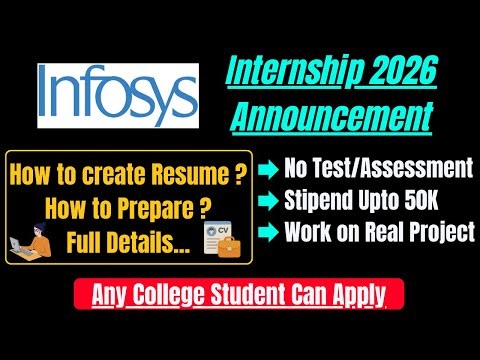 How to get internship in Infosys ? | How to prepare Internship Resume 2026 ?| IT Internships Tamil