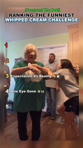 Whipped Cream Challenge Fails That Made Everyone Laugh 🤣 #shorts #ranking #tiktok #challenge #fails