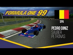 F1 99 ps1 gameplay: Spa-Francorchamps - Pedro Diniz (Expert)