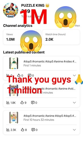 thanks for 1m view #romantic #dop5 #anime #video #edit #trending #setting #viral #dopgame #romant ..