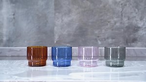 Customizable Colored Borosilicate Stackable Glass Mugs Creative Water Bottle and Coffee Tea Cups