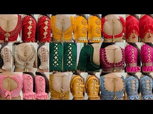 👌Blouse back neck designs and sleeves design /blouse design back side/baju ke design/blouse design/💕