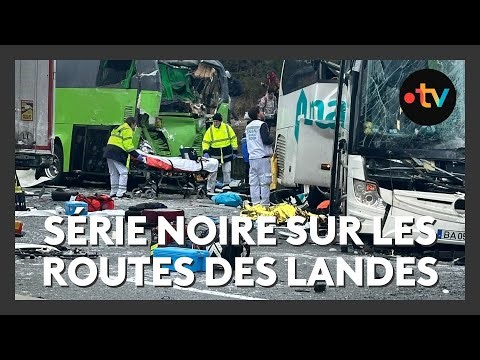 Trois morts dans une série d'accidents causés par le verglas dans les Landes