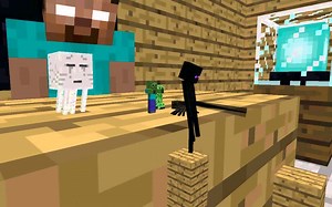 Monster School- Acrobatics - Minecraft Animation